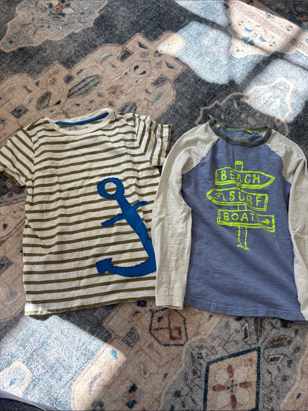 Mini Boden shirt set, size 7/8